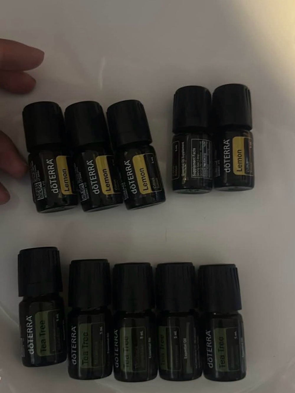 Doterra Lemon & Tea Tree 5ml Essential Oil Bottles - exp 2029 and 2030